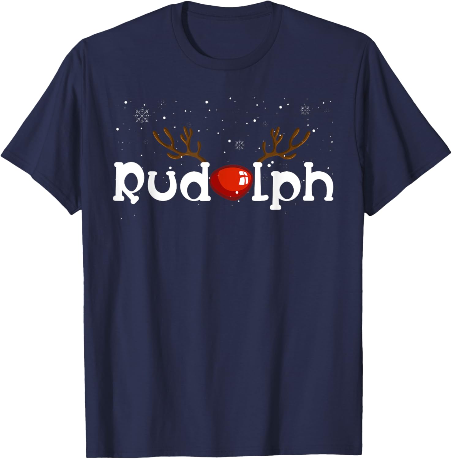 RUDOLPH Red Nose Reindeer T-Shirt - T-Shirt | Navy