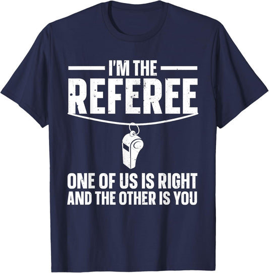Funny Referee Design Women Sports Ref Gag Referee T-Shirt - T-Shirt | Navy