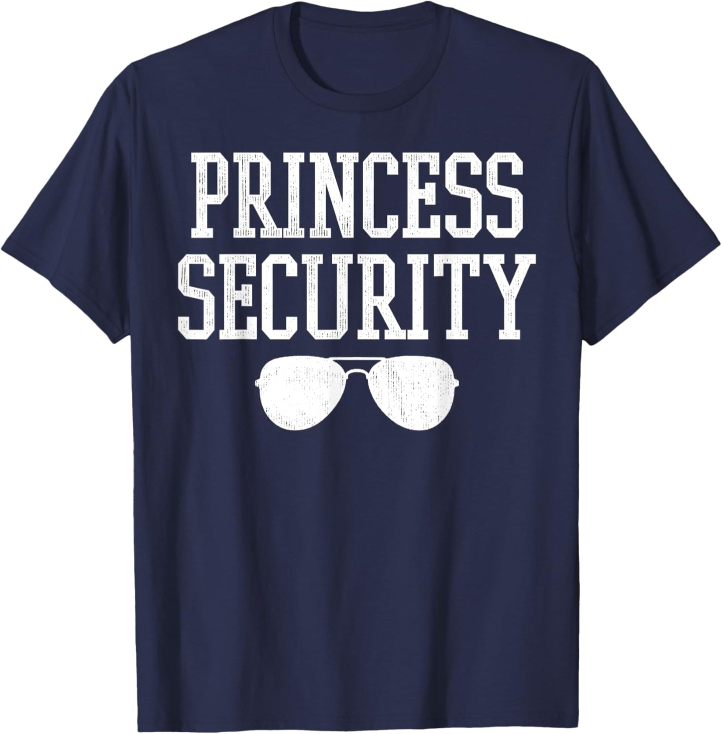 Halloween Dad Mom Daughter Adult Costume Princess Security T-Shirt - T-Shirt | Navy