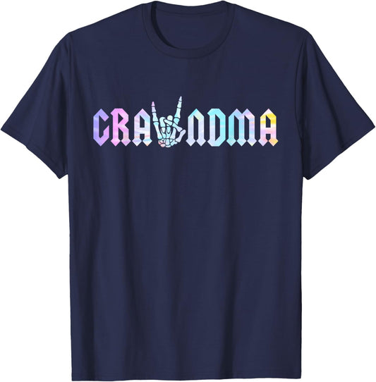 Grandma Of The Bad Two the Bone Birthday 2 Years Old T-Shirt - T-Shirt | Navy
