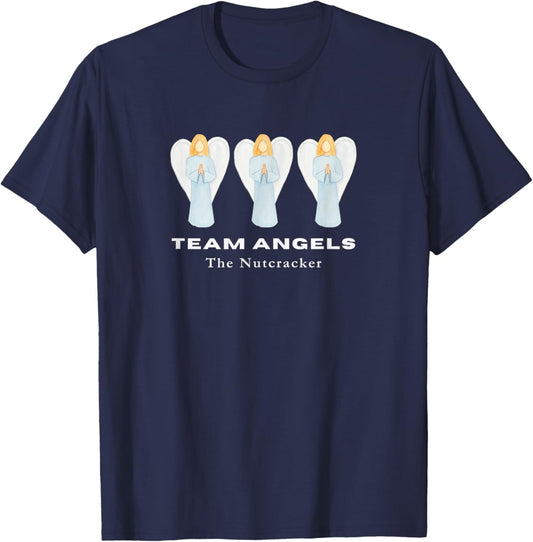 TEAM ANGELS THE NUTCRACKER Christmas Ballet Dancer Angel T-Shirt - T-Shirt | Navy