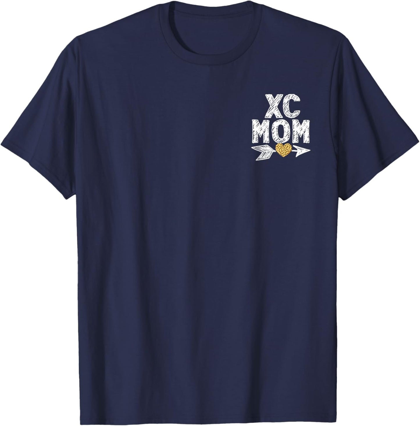XC Mom Cross Country Runner Long Distance Running Mother T-Shirt - T-Shirt | Navy