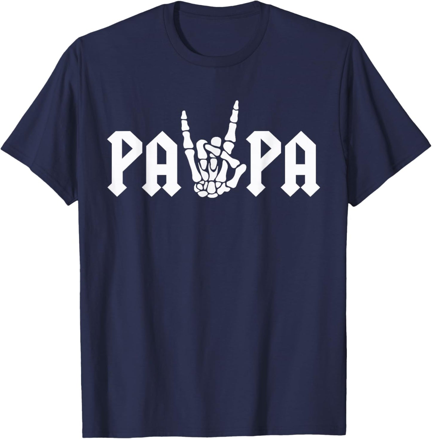 Papa Of The Bad Two the Bone Birthday 2 Years Old Birthday T-Shirt - T-Shirt | Navy
