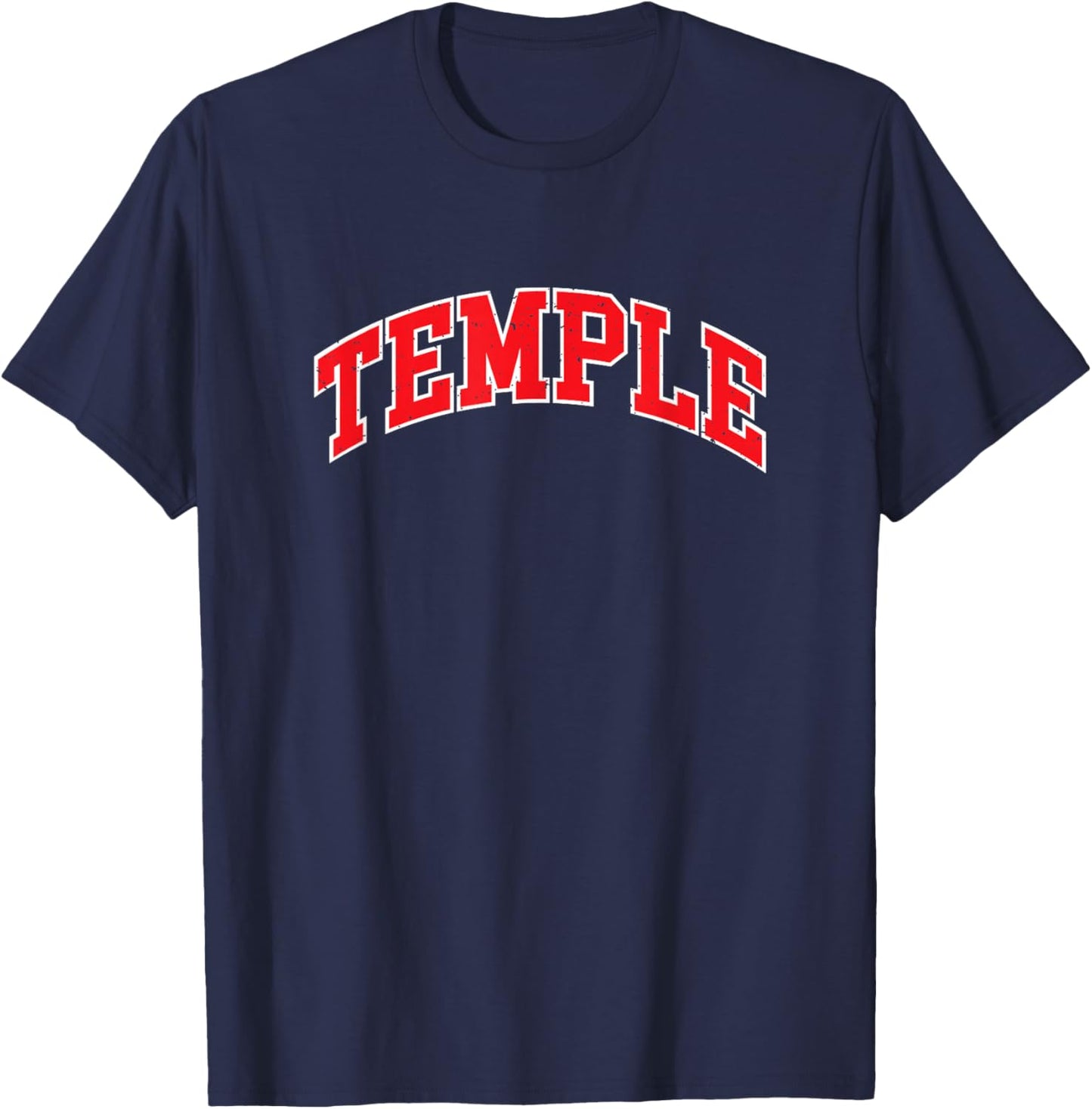 Temple TX Red Vintage or Women T-Shirt - T-Shirt | Navy