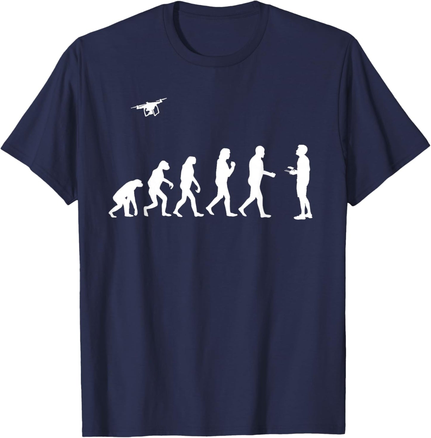 Drone Pilot Art Women Drone Enthusiast Drone Lover T-Shirt - T-Shirt | Navy