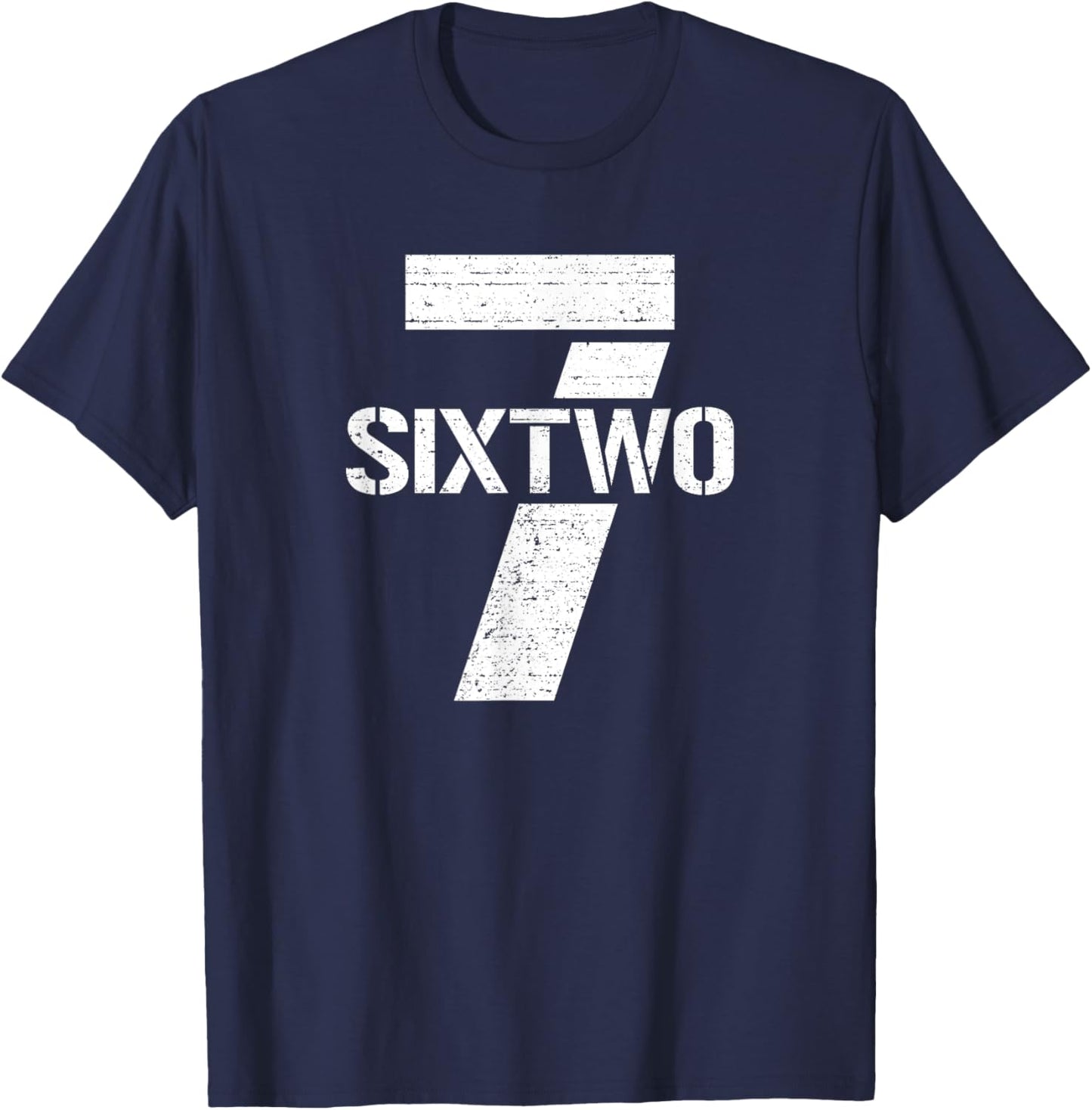 Seven Six Two Gun Caliber 7.62 mm Bullet Gun 7.62 T-Shirt - T-Shirt | Navy