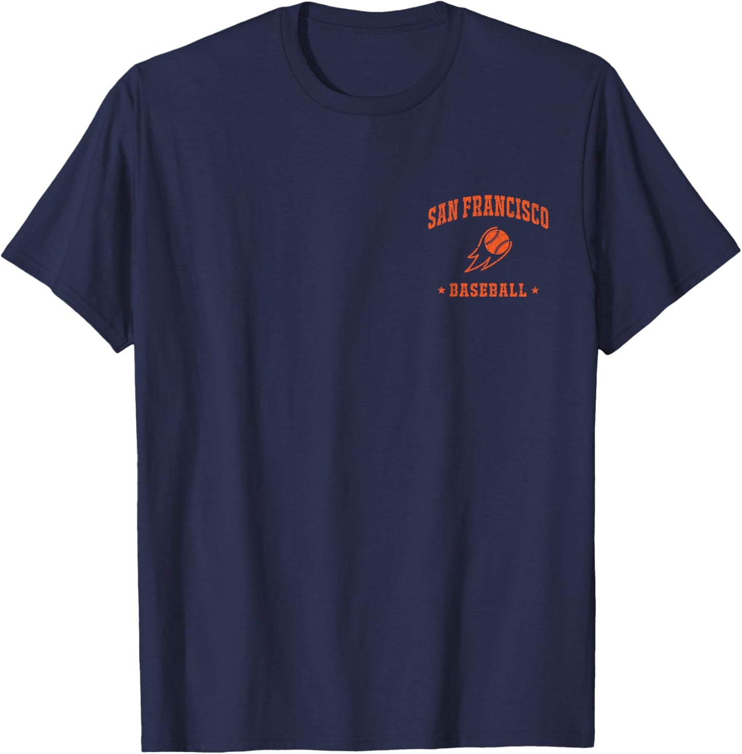 San Francisco Baseball Vintage Gameday Retro Baseball Lover T-Shirt - T-Shirt | Navy