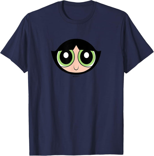 The Powerpuff Girls Buttercup Face T-Shirt - T-Shirt | Navy