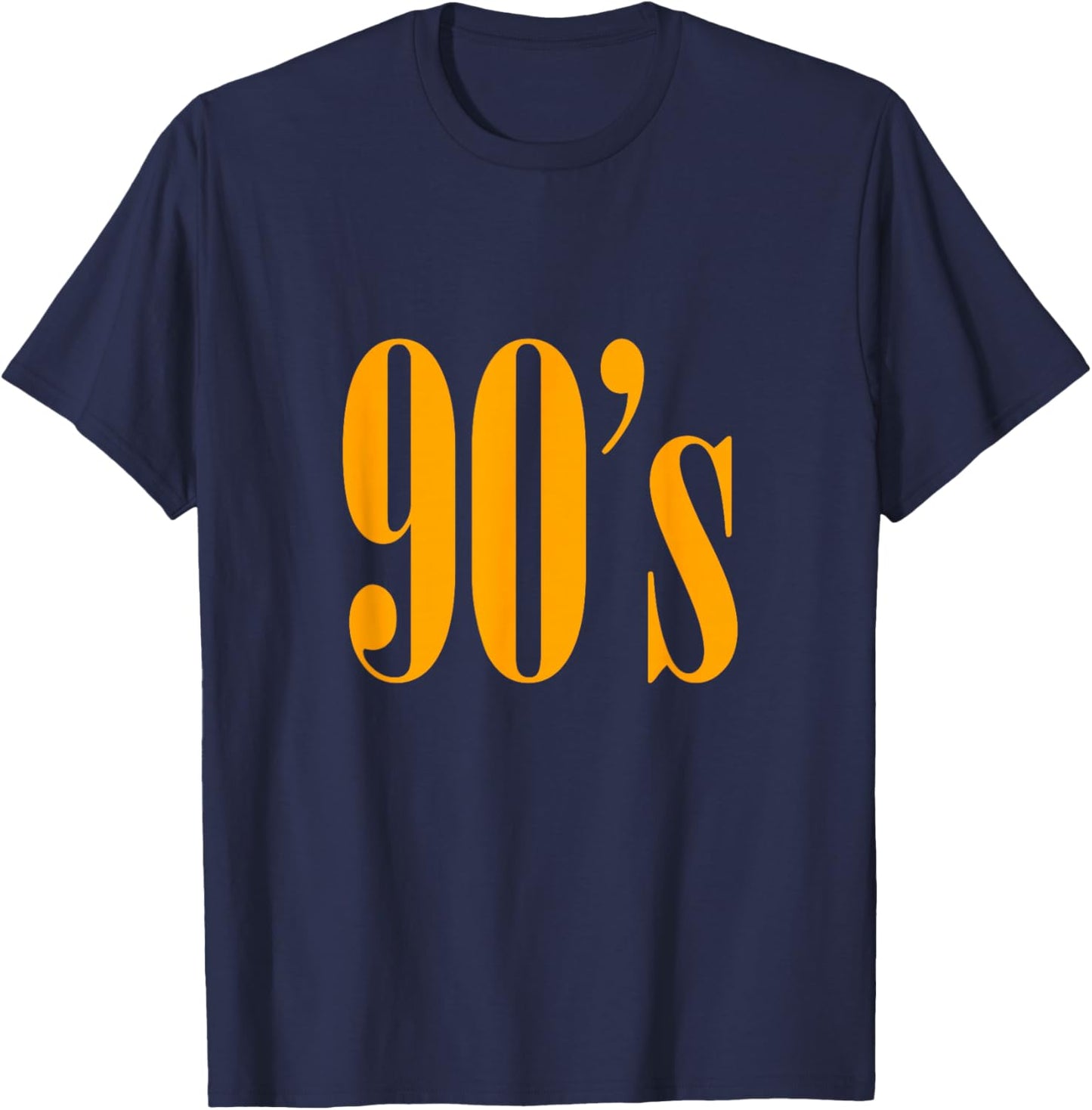 Orange It's The 90's For Me Orange Graphic T-Shirt - T-Shirt | Navy