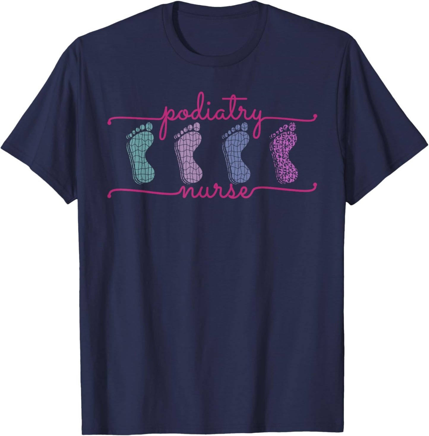 Podiatry Nurse Staff Crews Medical Assistant Podiatrist T-Shirt - T-Shirt | Navy