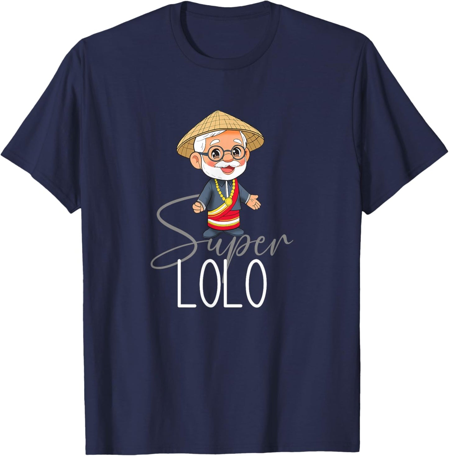 Philippines Pilipinas Filipino Grandpa Lolo Grandfather T-Shirt - T-Shirt | Navy