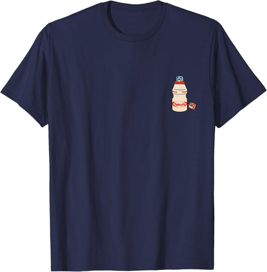 Cute Dinobean Milk Beverage Yogurt Yakult Bibi Keet T-Shirt - T-Shirt | Navy