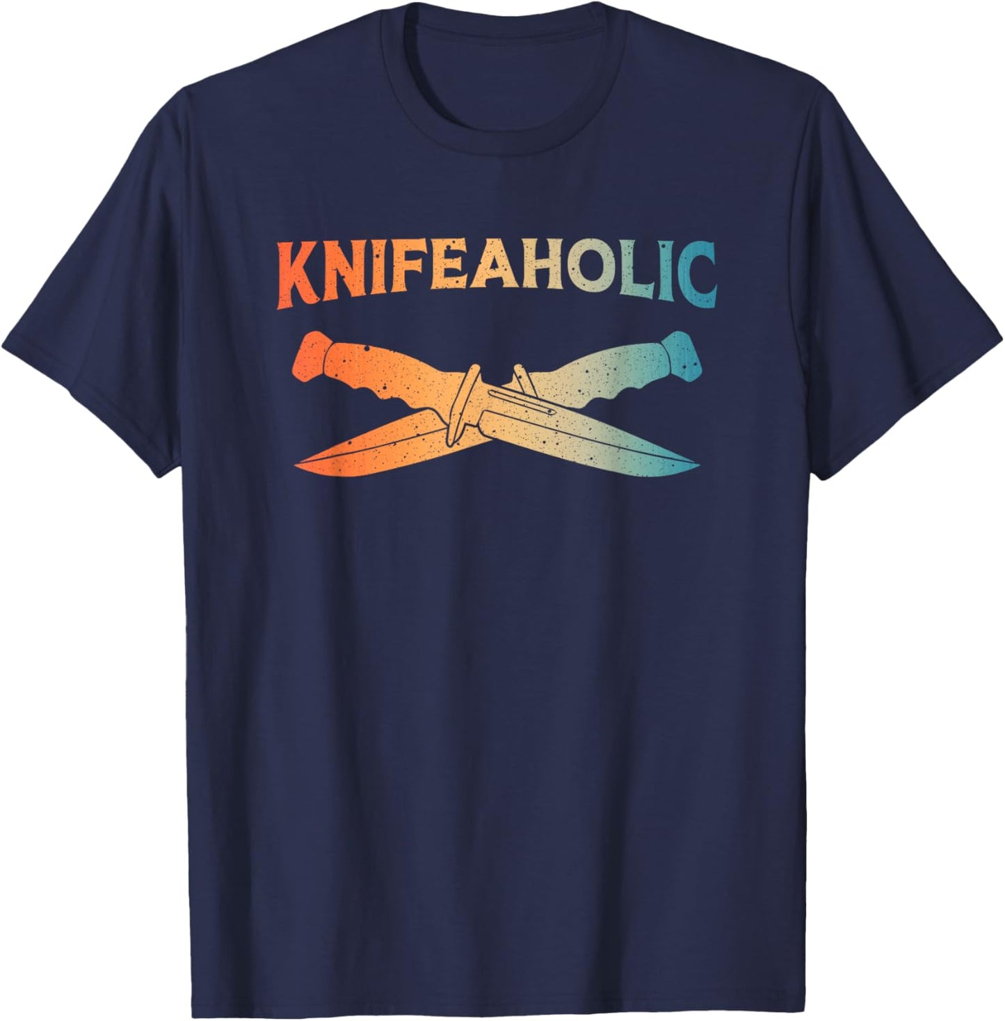 Best Knife Art Women Collectible Knives Pocket Knife T-Shirt - T-Shirt | Navy