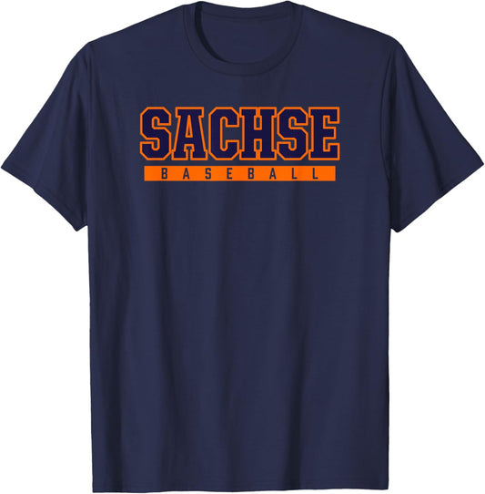 Sachse High School Baseball T-Shirt - T-Shirt | Navy