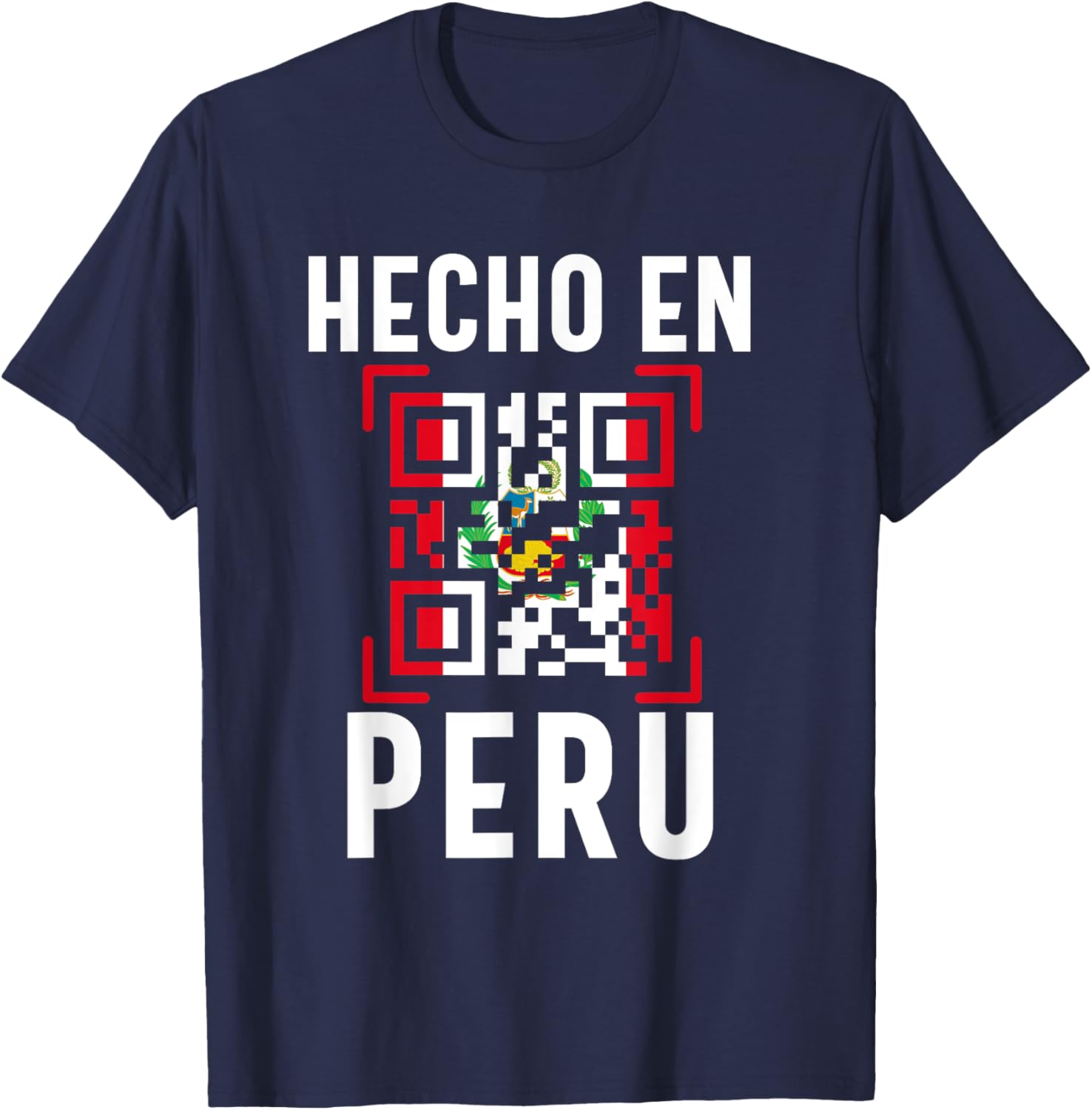 Peruvian Flag Camiseta Peruana Pride Peru Hombre Mujer T-Shirt - T-Shirt | Navy