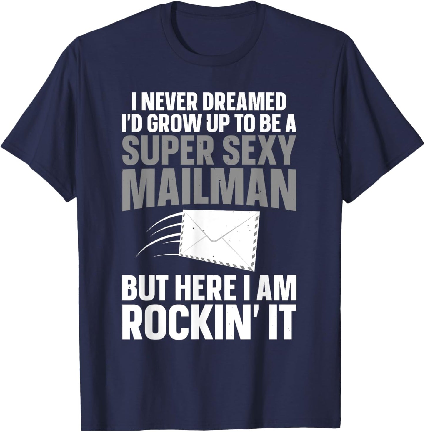 Cool Mailman Art Postal Worker Post Office Mail Man T-Shirt - T-Shirt | Navy