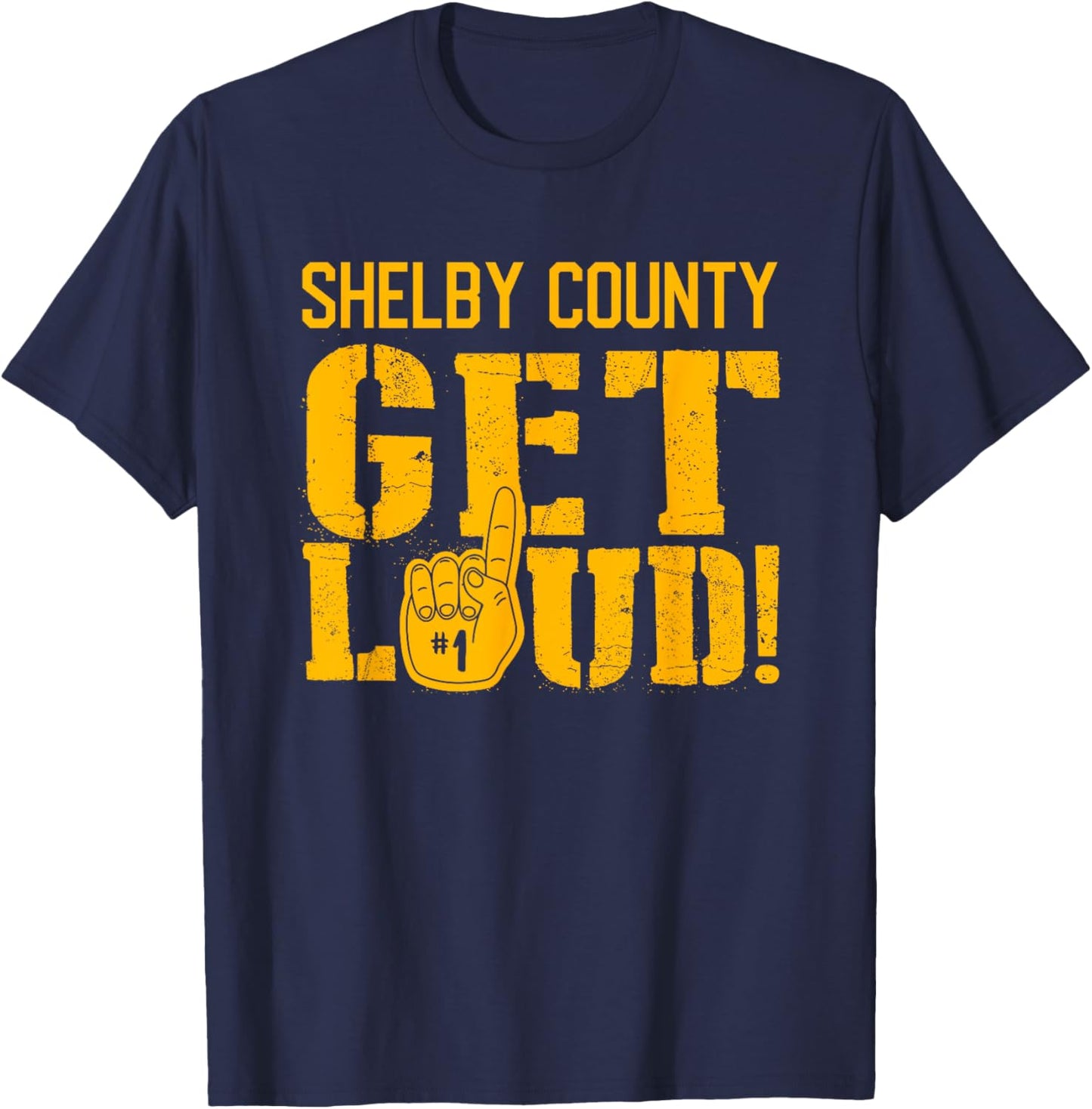 Shelby County High School Get Loud! T-Shirt - T-Shirt | Navy