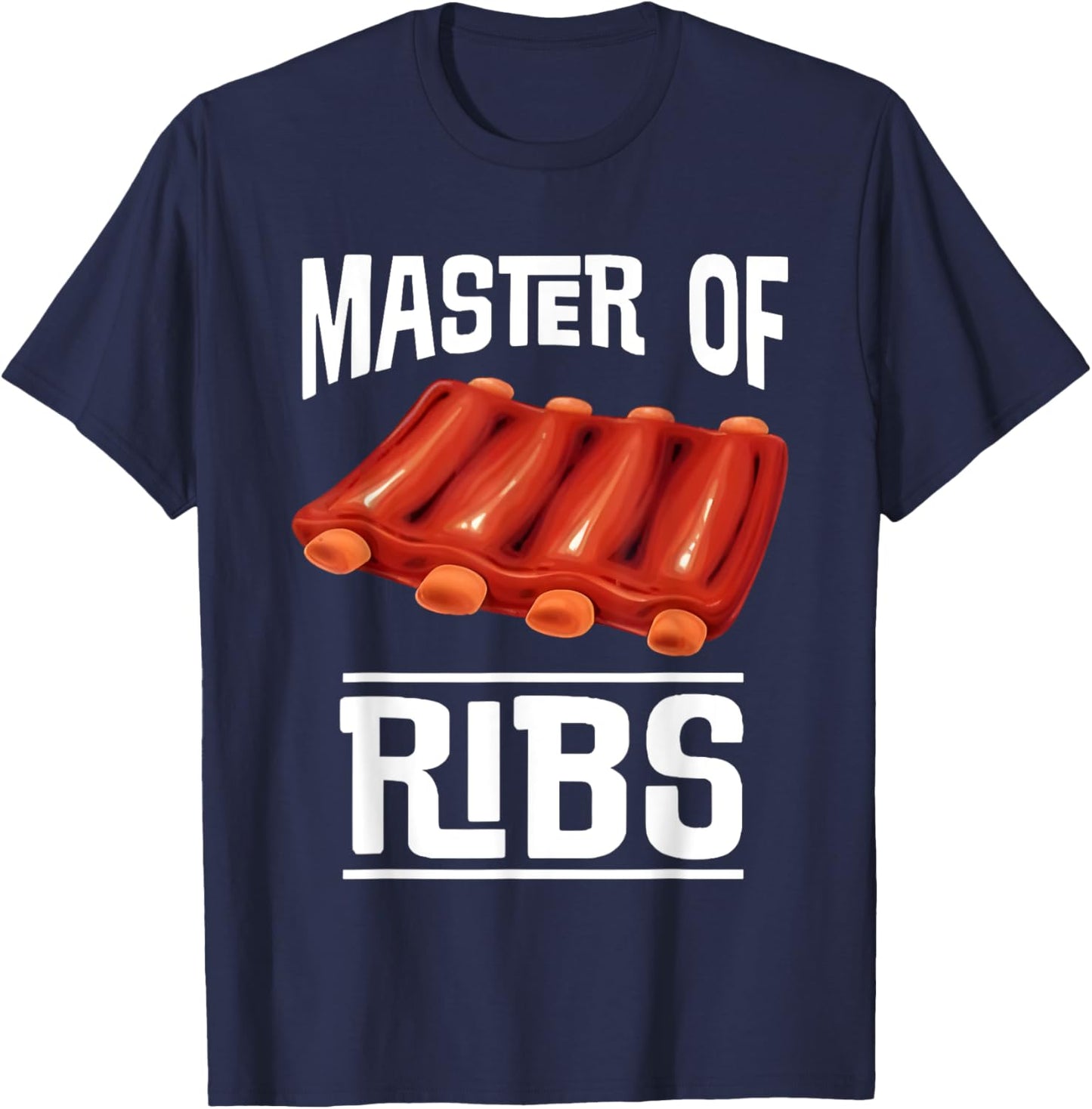 Barbecue Master Of Ribs T-Shirt - T-Shirt | Navy