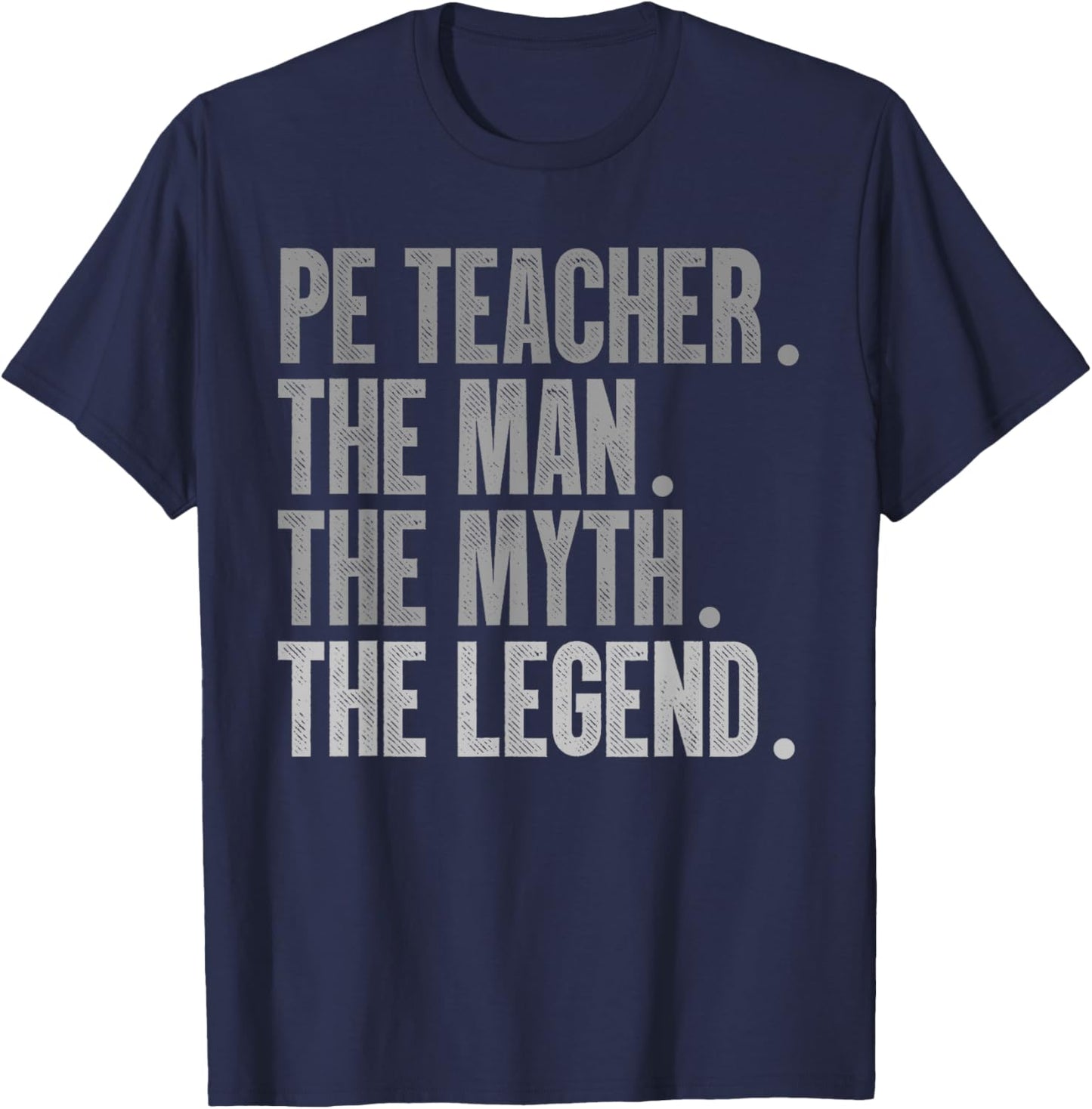 Cool PE Teacher Art Boys Physical Education Teacher T-Shirt - T-Shirt | Navy