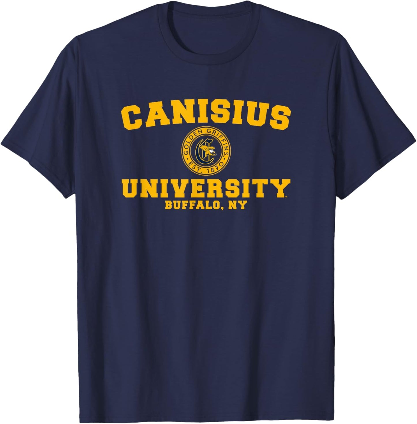 Canisius University Golden Griffins Circle Logo T-Shirt - T-Shirt | Navy