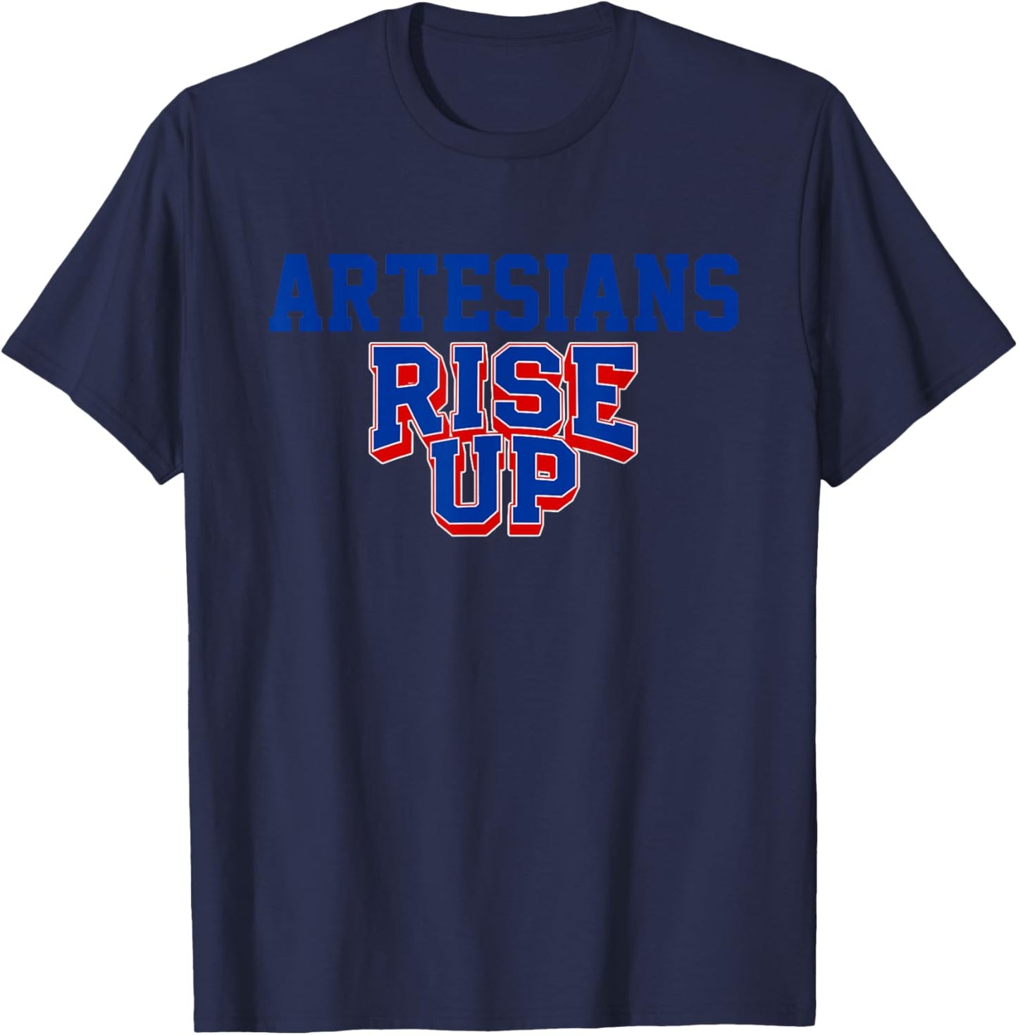 Martinsville Artesians Rise Up HS T-Shirt - T-Shirt | Navy