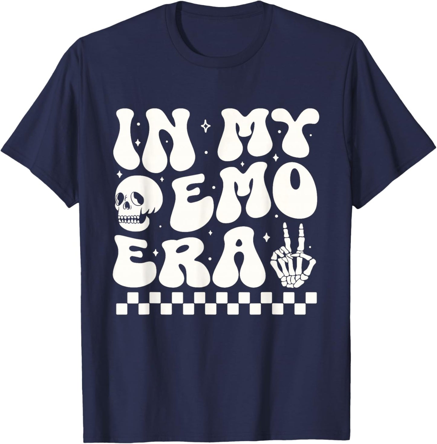 In My Emo Era Funny 90s Kids 90s Babies Millennials gifts T-Shirt - T-Shirt | Navy