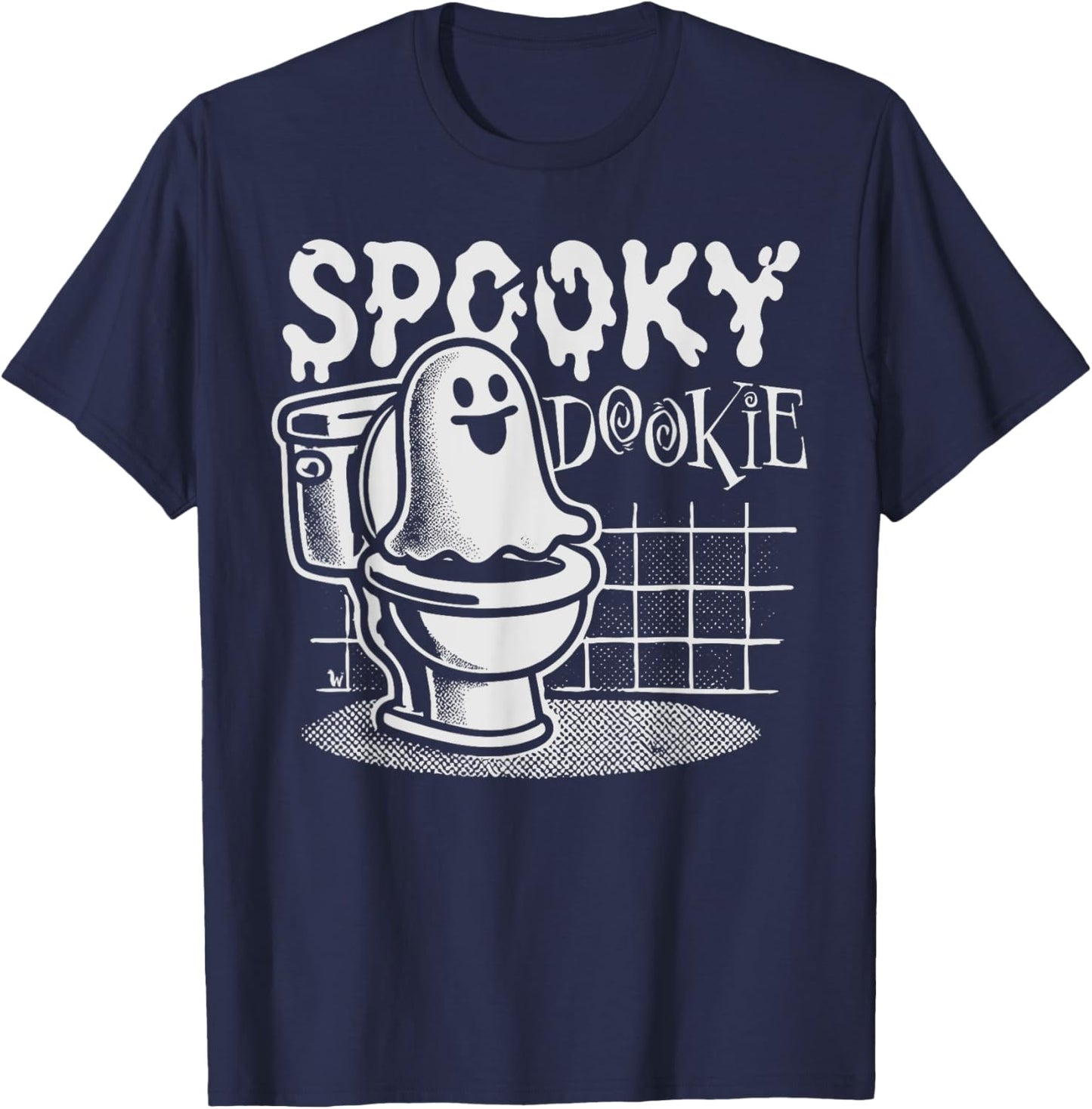Spooky Dookie Halloween Funny Women T-Shirt - T-Shirt | Navy