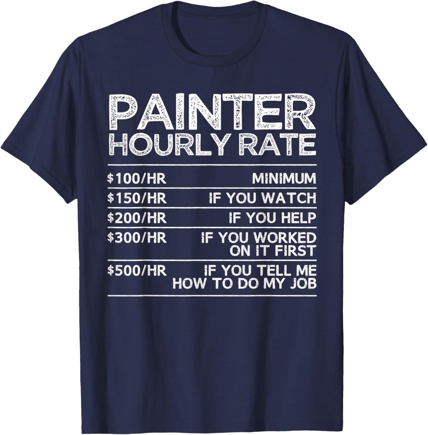 Cool Painter Art Women Painting Job House Painter T-Shirt - T-Shirt | Navy