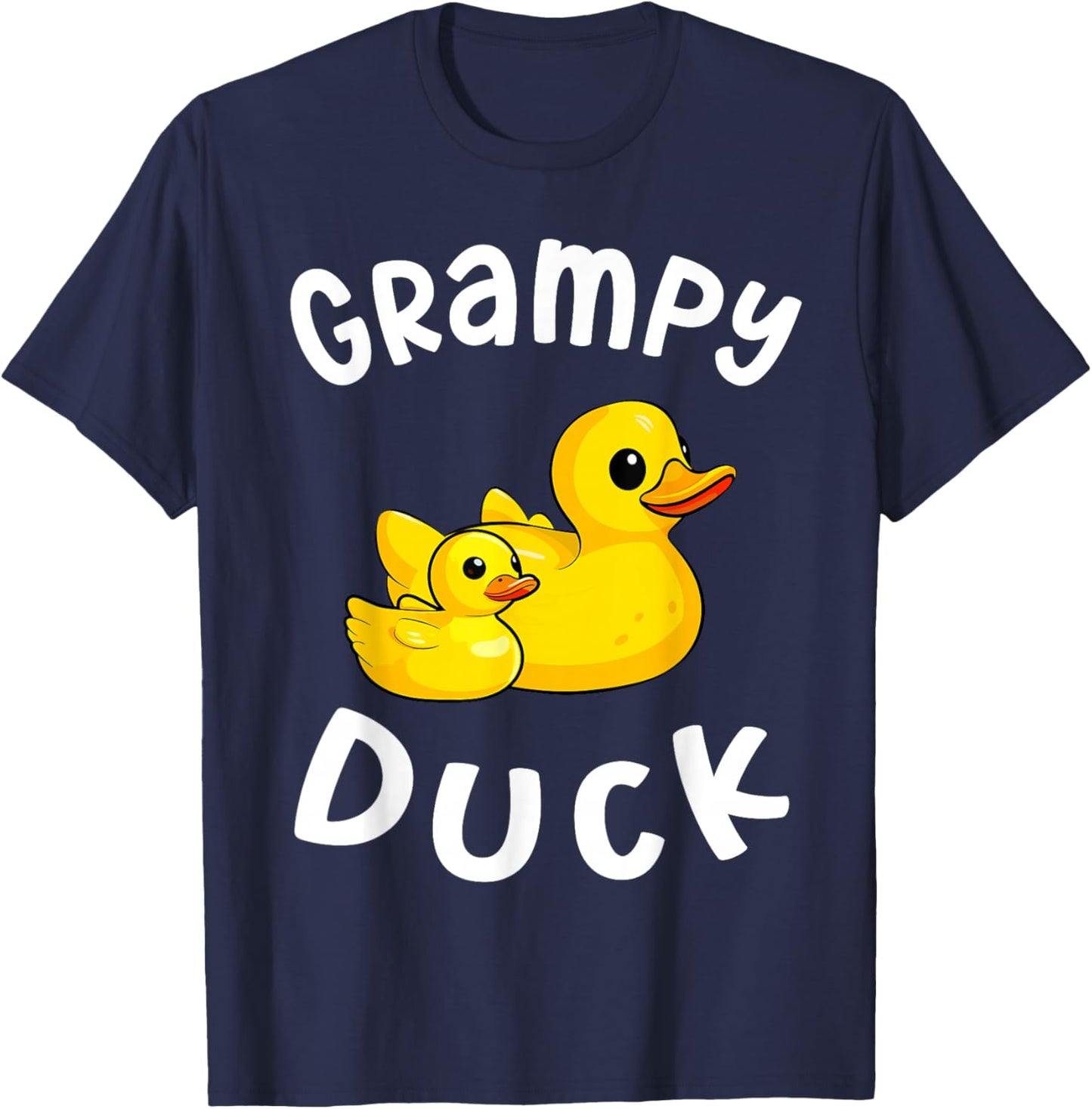 Grampy Duck Birthday Rubber Duck Kids Family Matching T-Shirt - T-Shirt | Navy