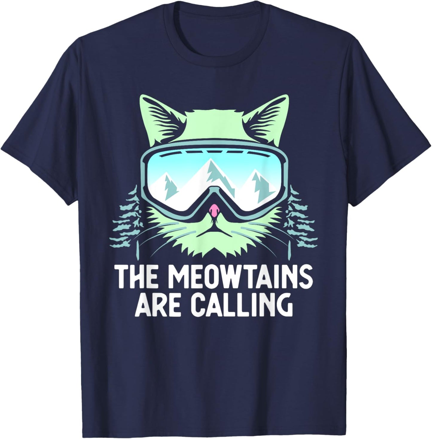 Snowboarding Skiing Art Women Kid Winter Sport Skier T-Shirt - T-Shirt | Navy