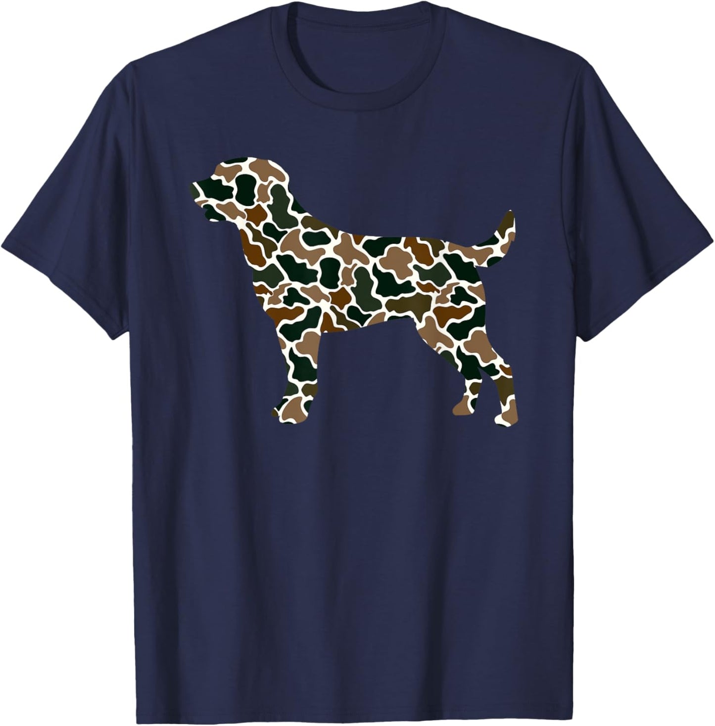 Cute Camo Paw Print Pet Owner Camouflage Paw Print Dog Lover T-Shirt - T-Shirt | Navy