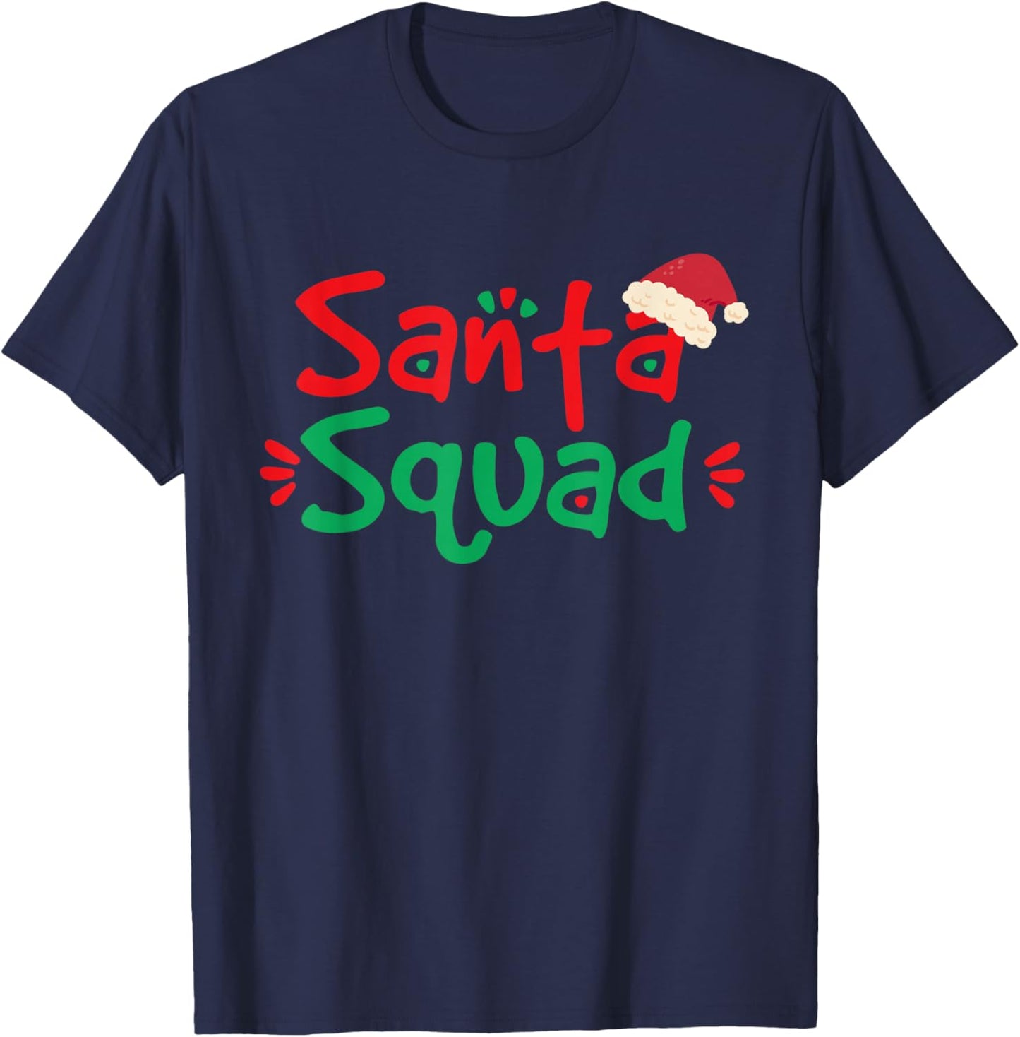 Santa Squad Christmas Squad Family Matching Xmas T-Shirt - T-Shirt | Navy