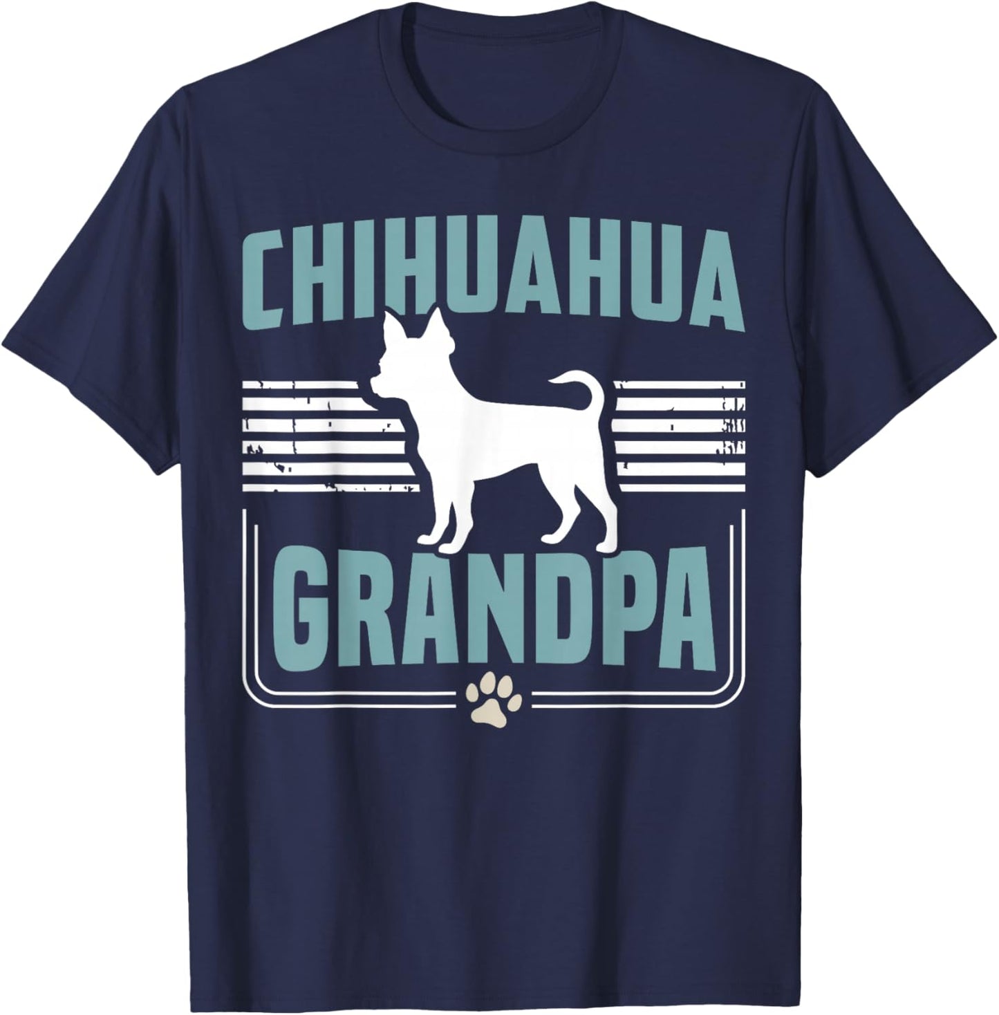 Chihuahua Grandpa Chihuahua Dog T-Shirt - T-Shirt | Navy