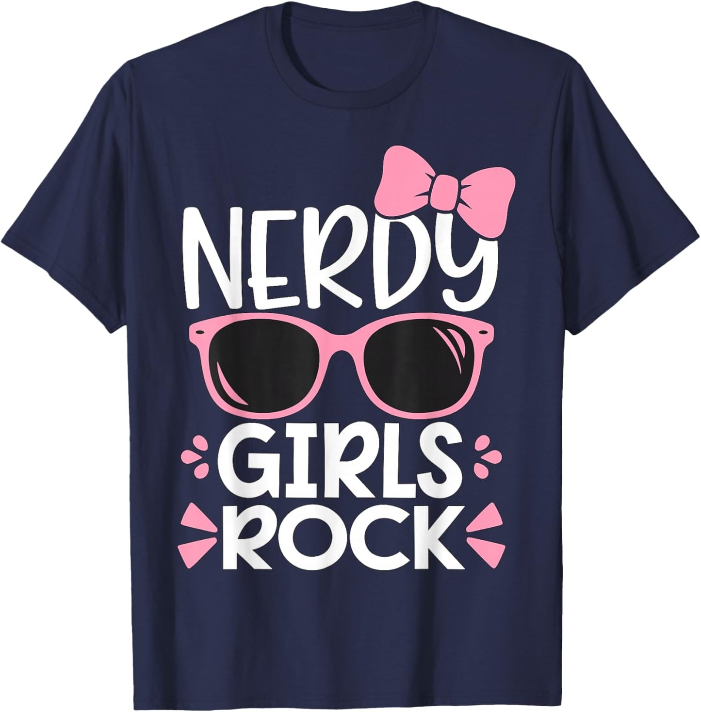 Nerdy Girls Rock Geek T-Shirt - T-Shirt | Navy
