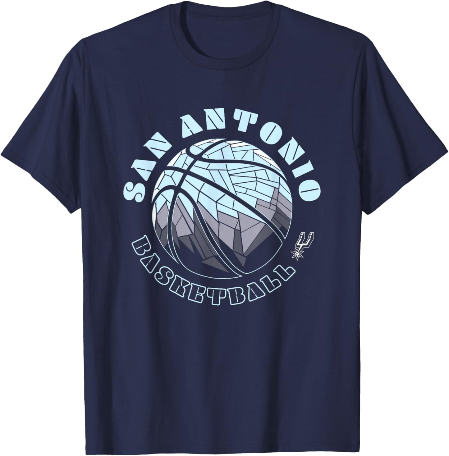 NBA San Antonio Spurs Neon Prism Basketball T-Shirt - T-Shirt | Navy