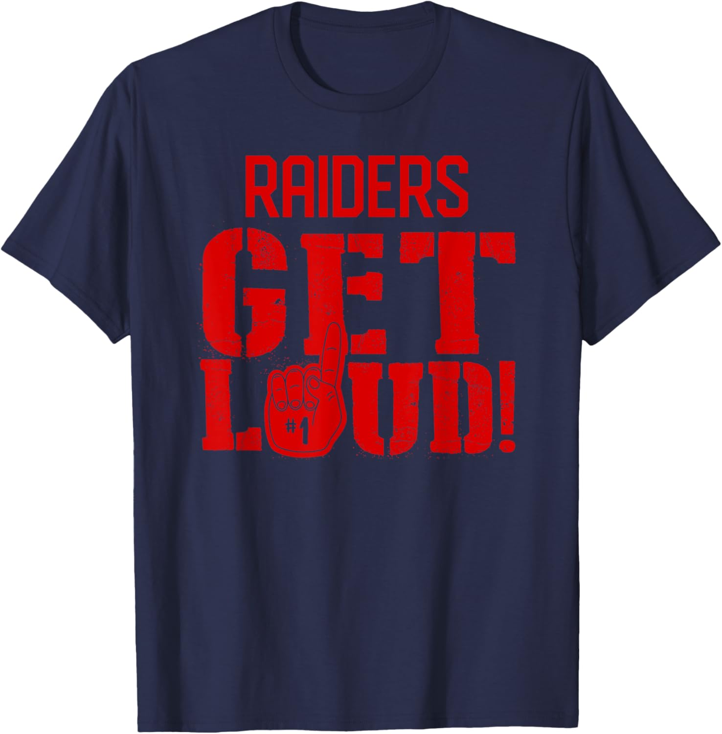 East Carter Raiders Get Loud! HS T-Shirt - T-Shirt | Navy
