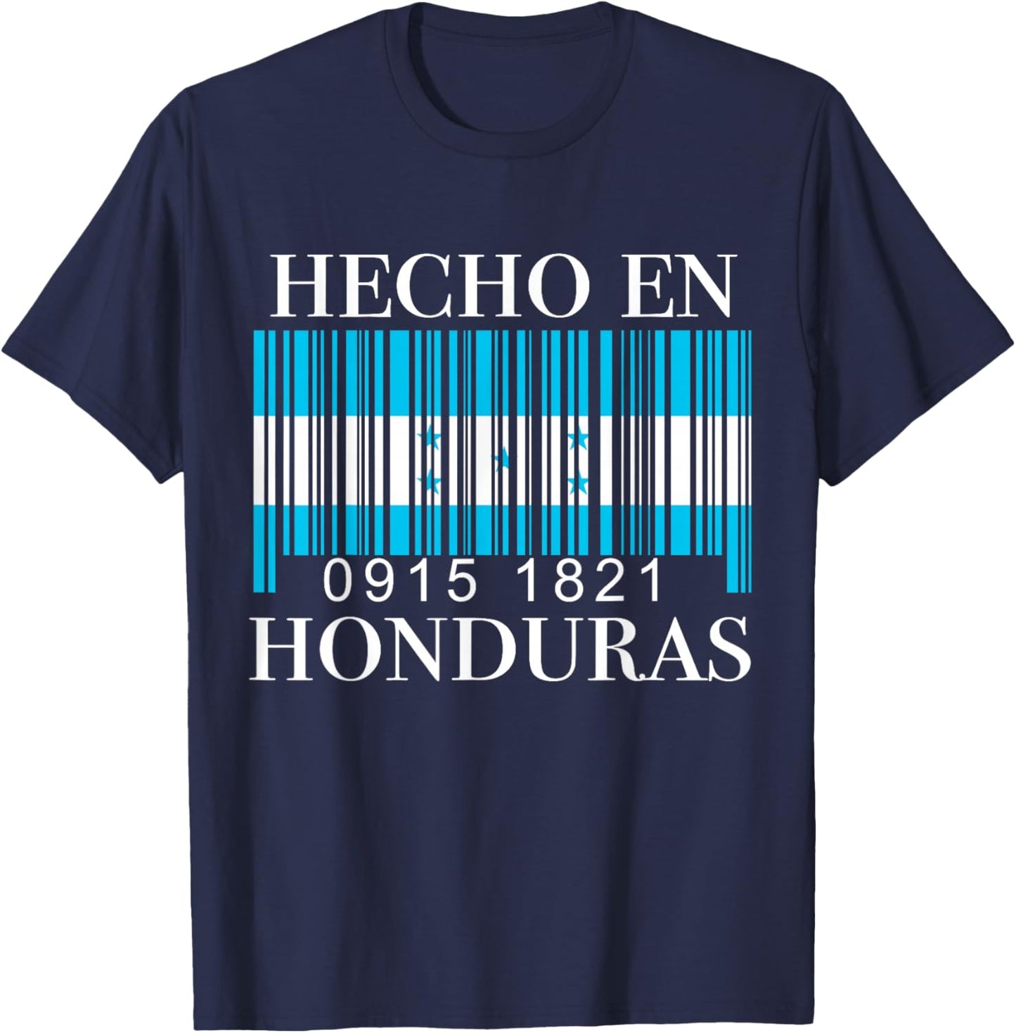 Honduran Flag Bandera Honduras Catracho Hombre Mujer Pride T-Shirt - T-Shirt | Navy