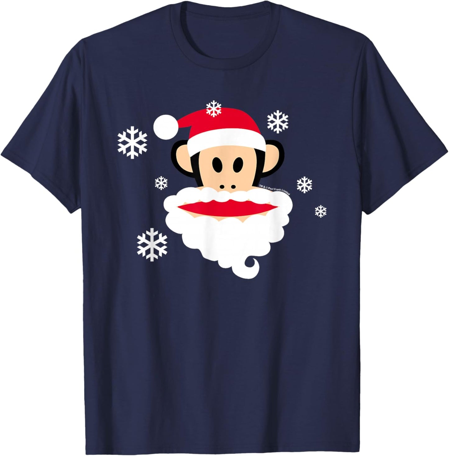Paul Frank Santa Claus Julius Monkey Christmas T-Shirt - T-Shirt | Navy