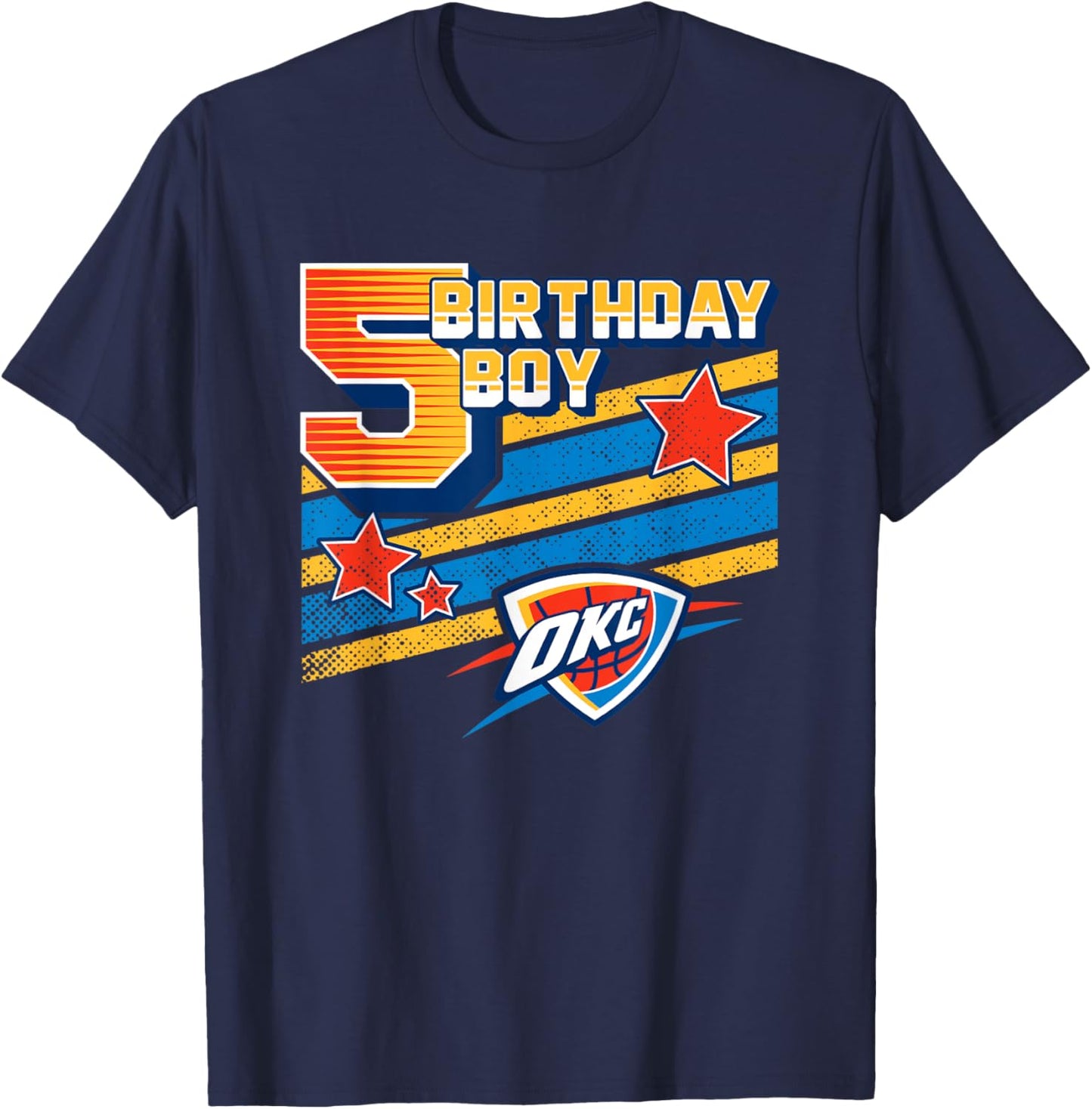 NBA Oklahoma City Thunder 5th Birthday Boy T-Shirt - T-Shirt | Navy