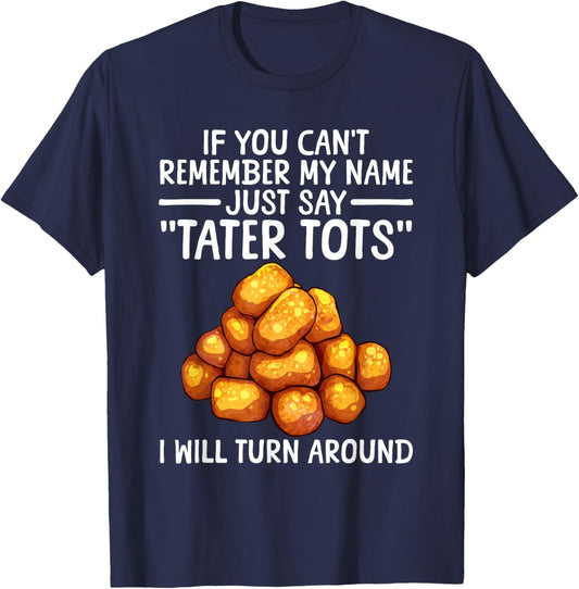 Tater Tot Design Women Kids Potato Tater Tot Lover T-Shirt - T-Shirt | Navy