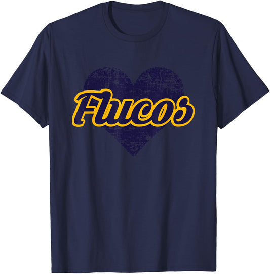 Fluvanna County Flucos Over Heart T-Shirt - T-Shirt | Navy