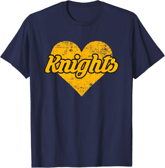 Kenwood Knights Over Heart T-Shirt - T-Shirt | Navy