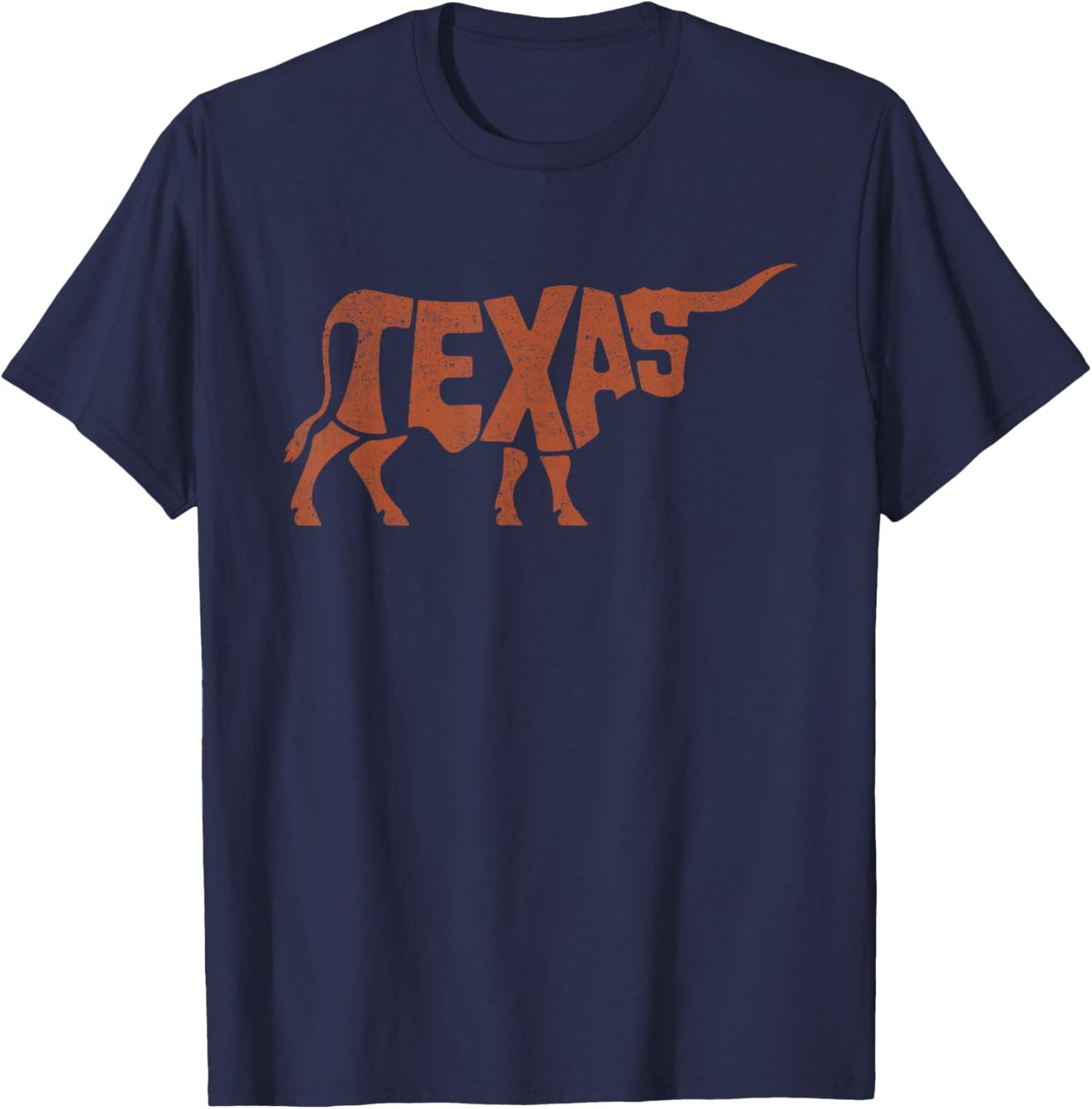 Texas Vintage Retro T-Shirt - T-Shirt | Navy