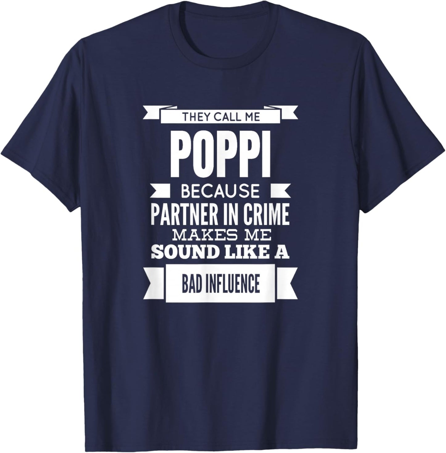 They Call Me Poppi Special Grandpa T-Shirt - T-Shirt | Navy