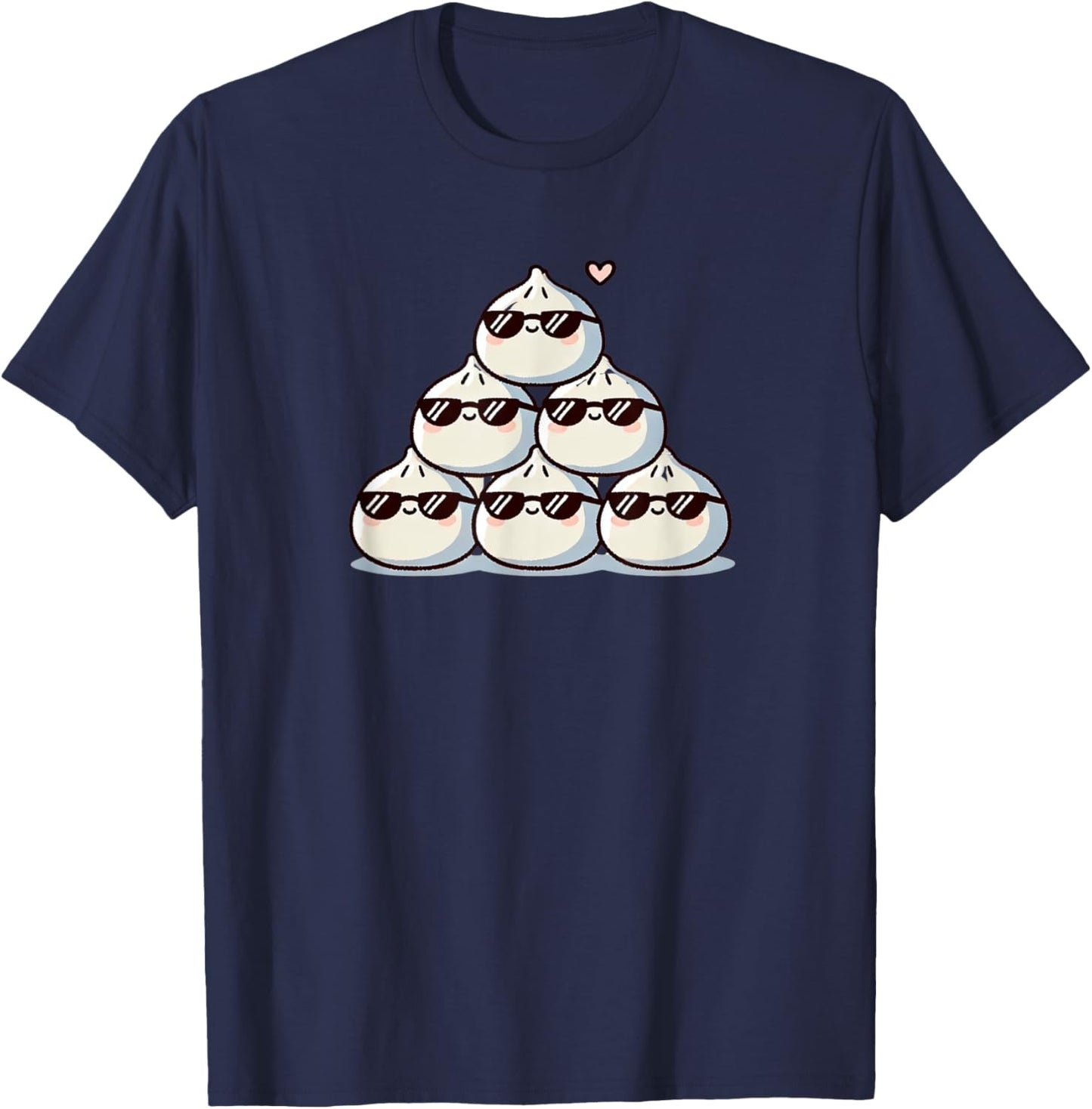 Kawaii Anime Bao Bun Ramen Sushi Kids T-Shirt - T-Shirt | Navy