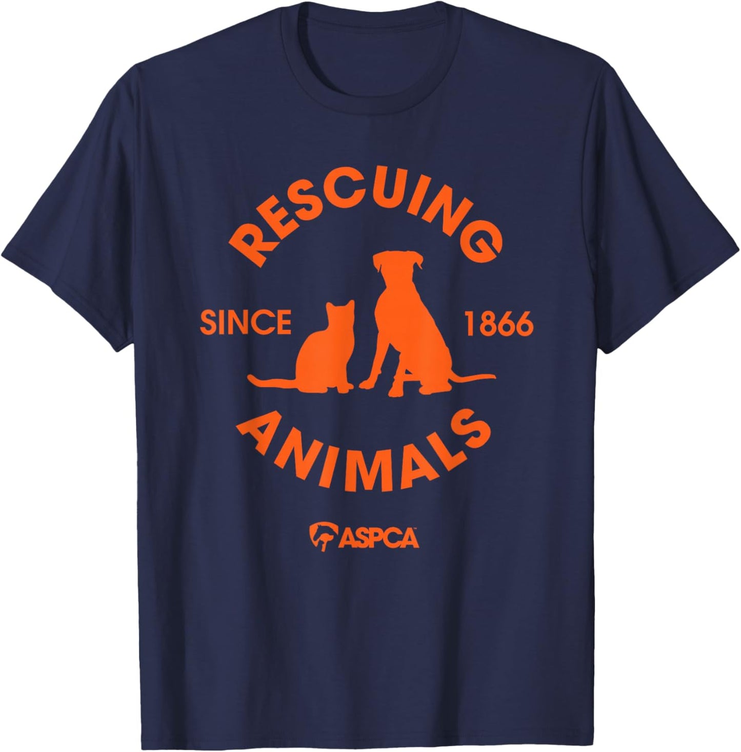 Rescuing Animals Since 1866 T-Shirt - T-Shirt | Navy