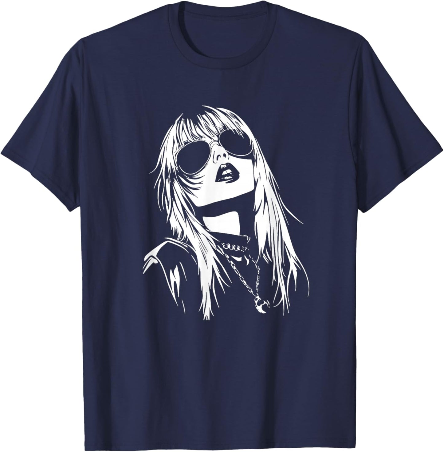 Anime Girl Aesthetic Soft Waifu Japanese Otaku T-Shirt - T-Shirt | Navy