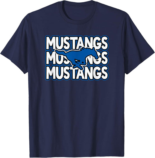 Friendswood High School Mustangs T-Shirt - T-Shirt | Navy