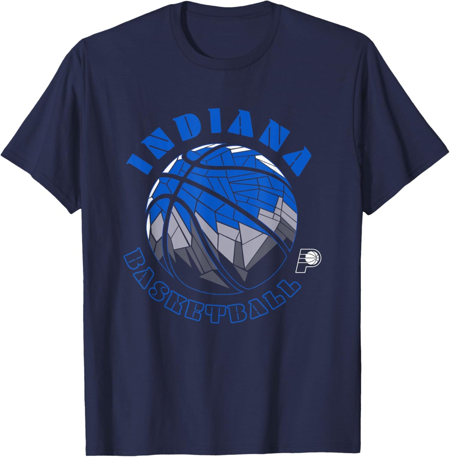 NBA Indiana Pacers Neon Prism Basketball T-Shirt - T-Shirt | Navy