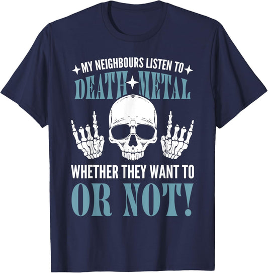 Heavy Metal Band Metal Rock Music Death Metal Merch T-Shirt - T-Shirt | Navy